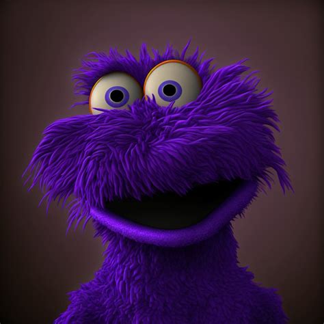 purple cartoon character